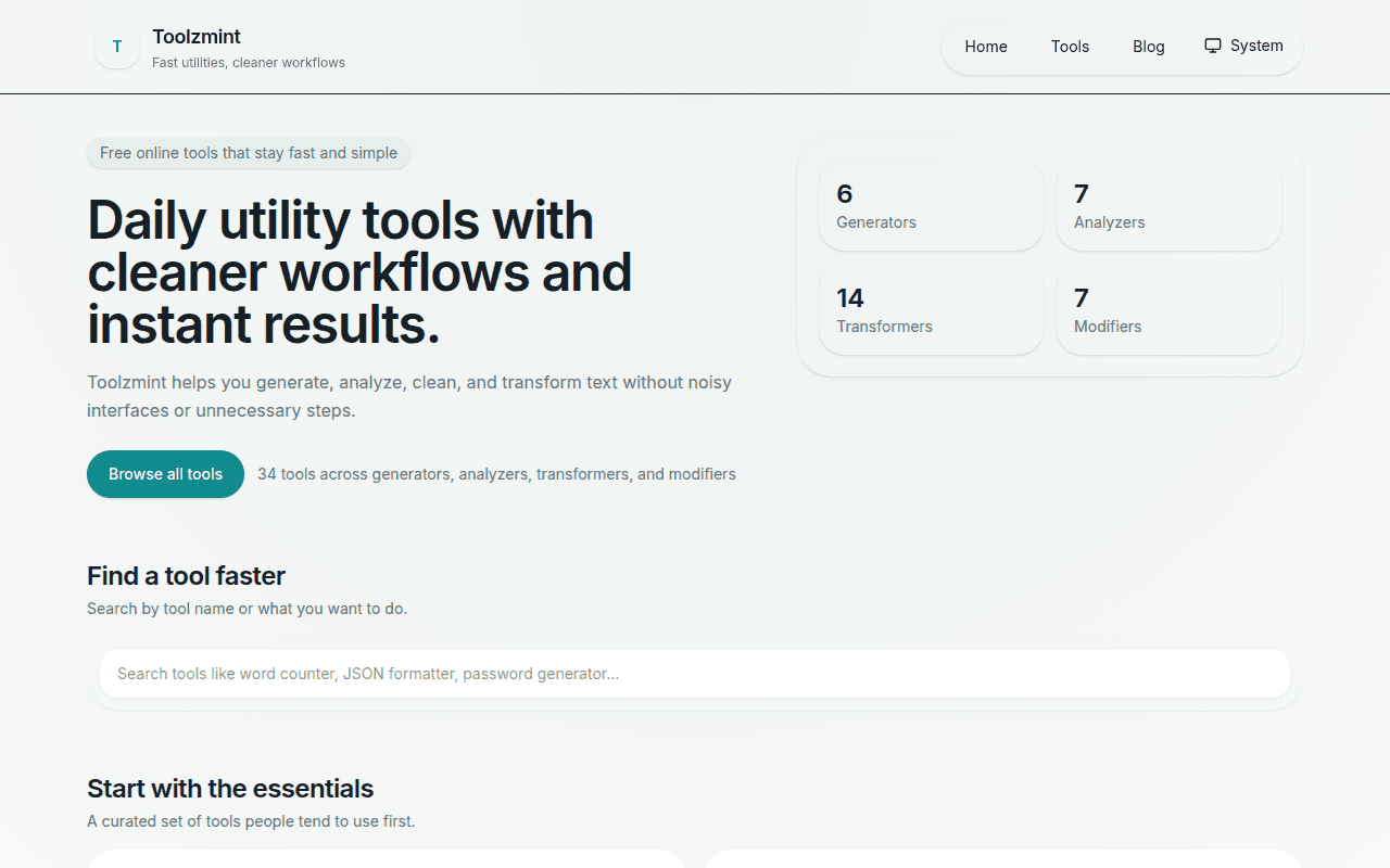 ToolzMint screenshot